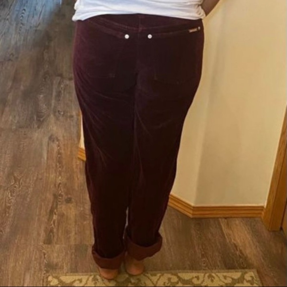 Michael Kors Straight Velour Pants - Picture 3 of 13